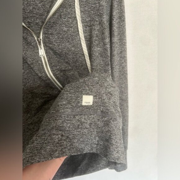 Vuori Heather Gray Zip-Up HaloPerformance Hoodie - Picture 4 of 7